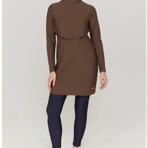 3 Piece Lyra Modest Swimwear - Yara in the shade Taupe (Burkini/Swimwear Hijab)